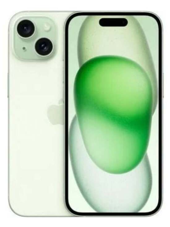 Apple iPhone 15 PLUS 128GB - Green Back screen cracked and top volume button i